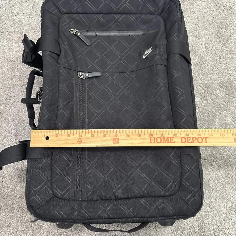 Nike Suitcase Luggage Roller Carry-On Black Travel Bag